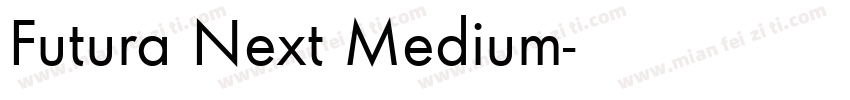 Futura Next Medium字体转换